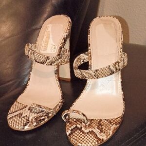 Snake Print Heels
